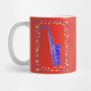 Christmas Saxophone Mug